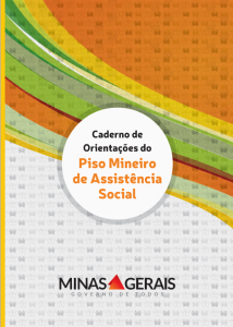 Caderno de Orientações do Piso Mineiro de Assistência Social