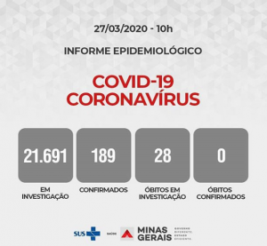 Informe Epidemiológico - 27/03 às 10:00