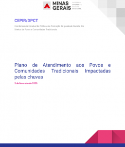 Plano de Atendimento aos Povos e Comunidades Tradicionais Impactadas pelas chuvas 